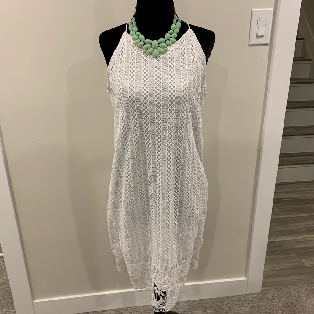 The Limited White Lace Dress S